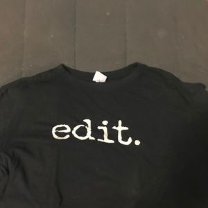 "edit" tee shirt
